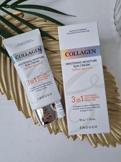 Солнцезащитный крем с коллагеном SPF50 PA+++ Enough Collagen 3in1, 50 мл.
