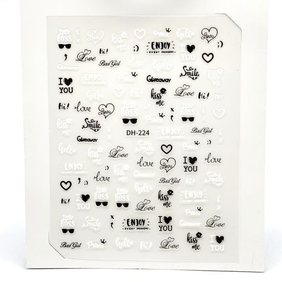 Наклейки для ногтей № DH-224