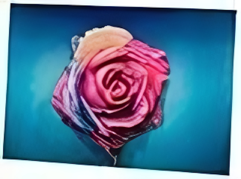 Папертоль Радужная роза 10*15см