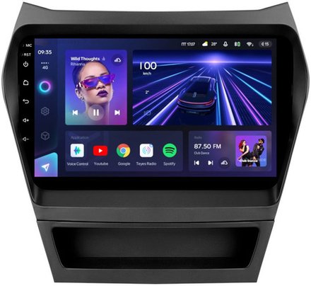 Магнитола для Hyundai Santa Fe 2012-2018 - Teyes CC3L на Android 10, 8-ядер, CarPlay, 4G SIM-слот