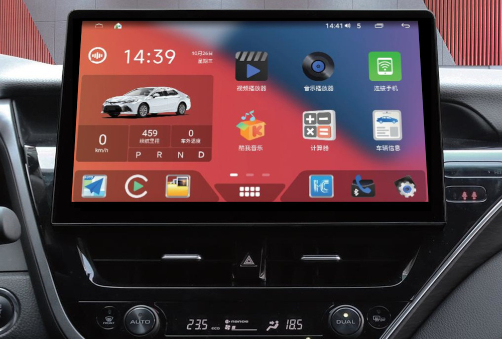 Магнитола для Toyota Camry 70 (75) 2021-2023 - Carmedia HP-T1301 монитор 12.8", Android 12, CarPlay, 4G SIM-слот, 6Гб+128Гб