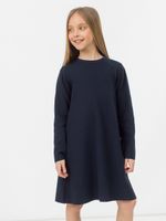 Платье для девочки в школу AT1082 синий