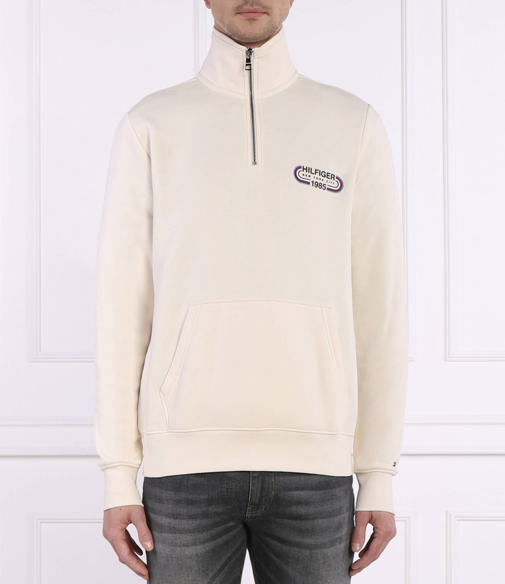 Худи HILFIGER TRACK GRAPHIC HALF ZIP Tommy Hilfiger - кремовый (MW0MW34382)