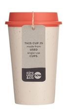 Стакан Циркуляр Сейчас 12oz (355 мл)  Кремовый и пойманный коралл (12oz-C&COC)