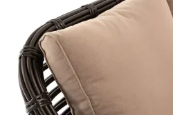 "Ницца" диван из искусственного ротанга трехместный, цвет бронзовый