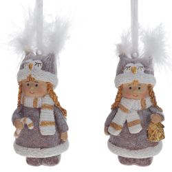 GAEM Изделие декоративное подвесное "Девочка", L4,5 W3,5 H8 см, 2в.