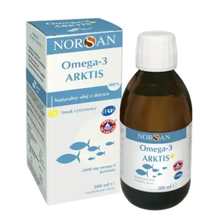 Norsan Omega-3 Artkis натуральное масло из арктической трески, 200 мл