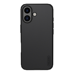 Усиленный противоударный чехол черного цвета от Nillkin для iPhone 17, серия Super Frosted Shield Pro