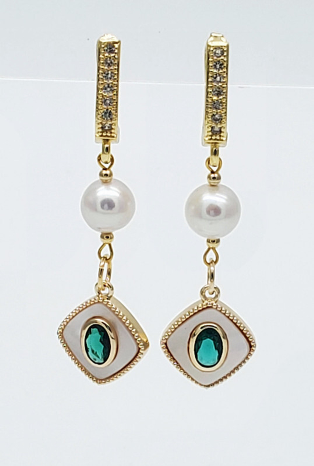 91001094 Серьги SELENA PEARLS