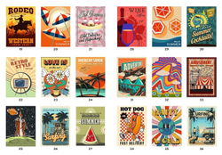 Раскраска по номерам Hachette Affiches vintage - Винтажные постеры, 112 стр. (предзаказ 10.09.2025)