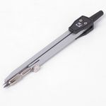 Готовальня BRAUBERG "Architect", 9 предметов: циркуль + измер + кронциркуль, рейсфедер + держатель, 2 вставки, удлинитель, грифель, 210353