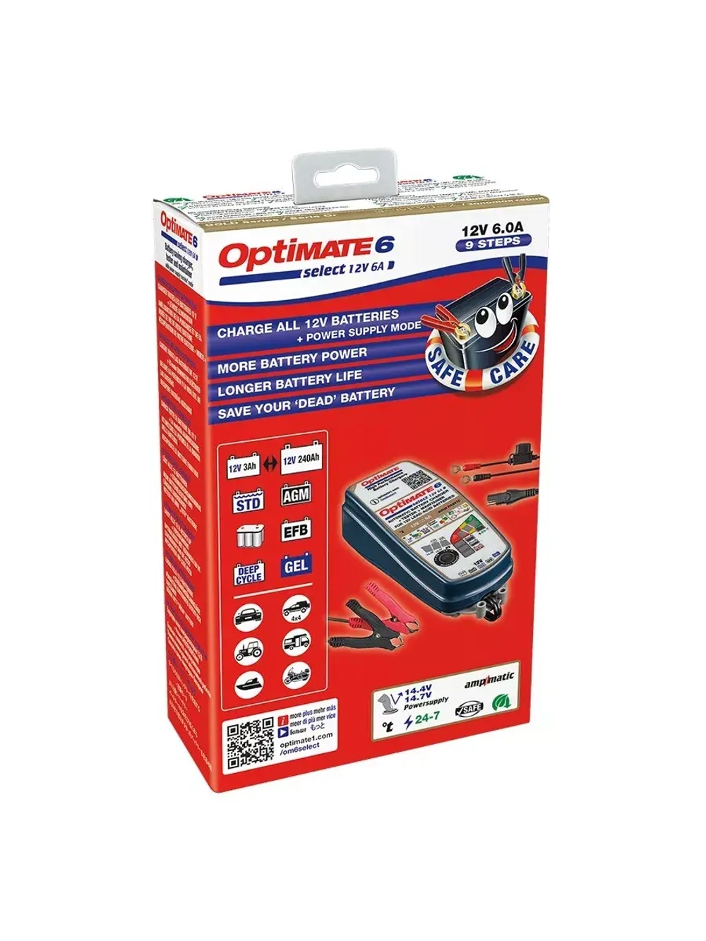 Зарядное устройство OptiMate 6 Select Gold (1х0.4-6,12V)