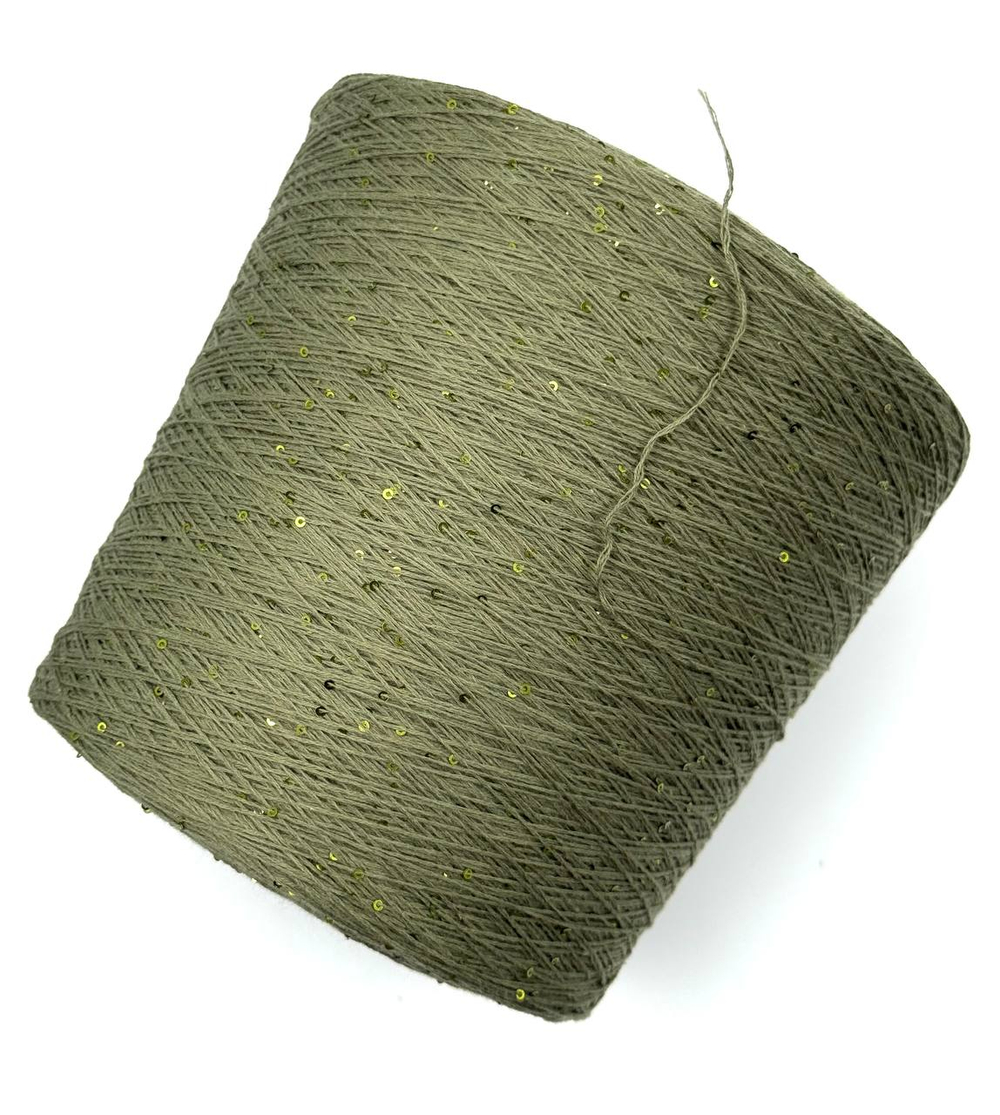 Кариаджи сток для куч. Шелк 100% + микропай 800 м в 100 г хаки