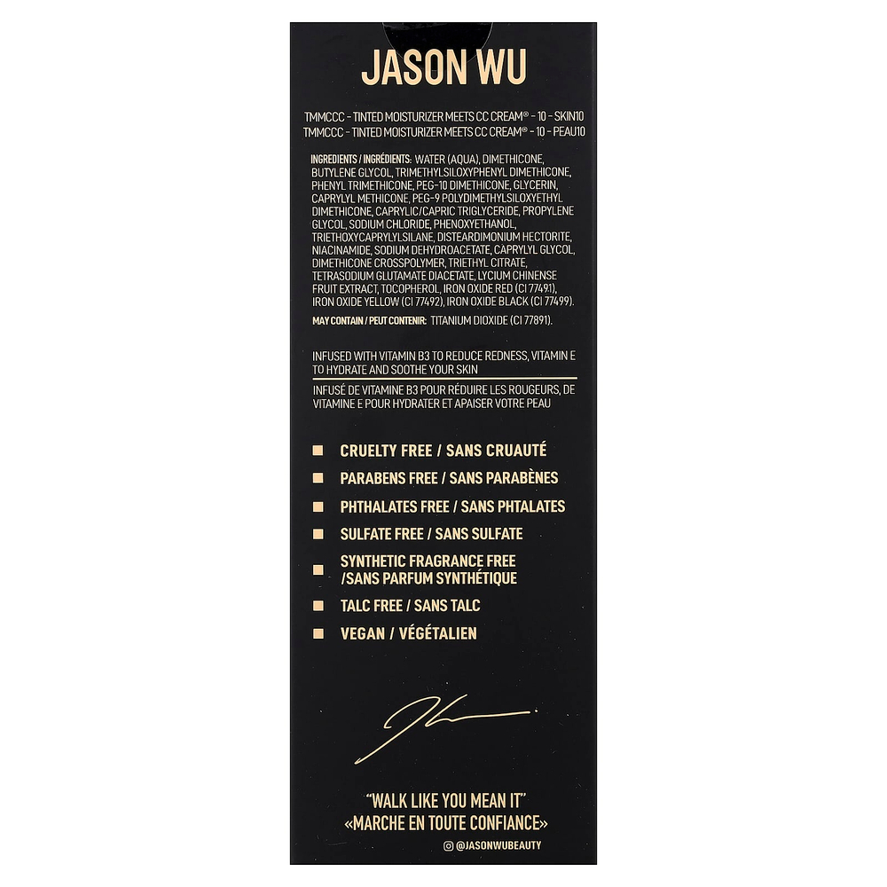 Jason Wu, увлажняющий крем с оттенком, сочетающий с CC Cream®, 10 Skin10, 30 мл (1,01 жидк. унции)