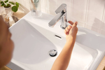 Смеситель для умывальника Hansgrohe Rebris S 110 , хром