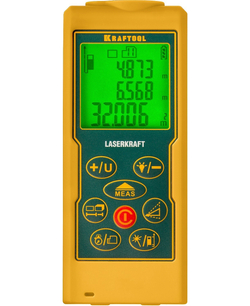 KRAFTOOL Laser-Kraft, 5 см - 70 м, лазерный дальномер (34760)