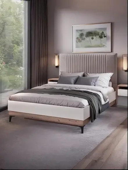 Кровать двухспальная 160х200 с бельевым ящиком Тоскана