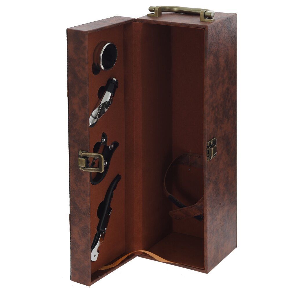 GAEM Шкатулка для бутылки с набором для вина, L37 W10,5 H12,5 см