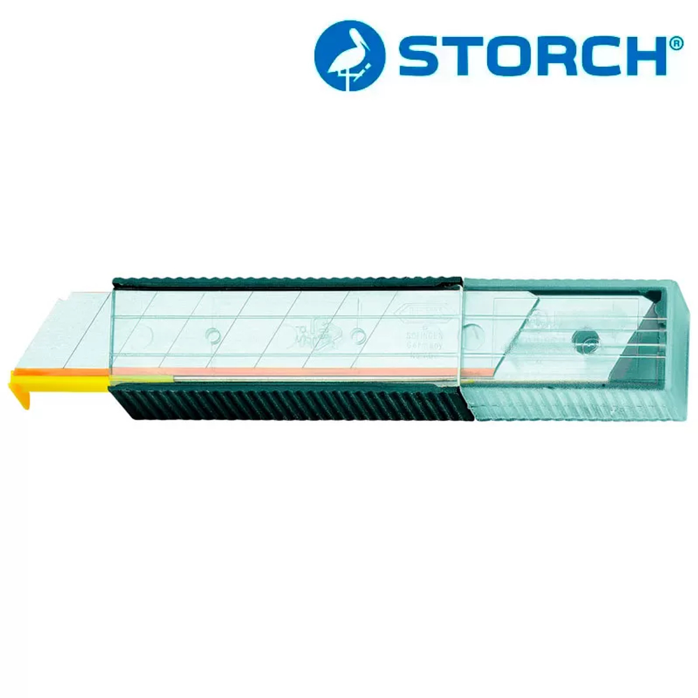 STORCH Premium Abbrechklingen Goldcut® 10 отламываемых лезвий, 18мм, в футляре