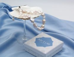 Роскошное колье из барочного жемчуга