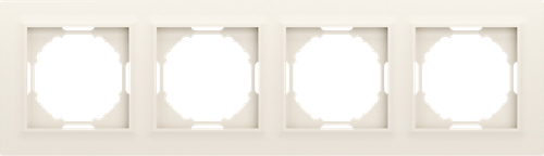 Рамка 4-я, Wave матовый кремовый, серия A07