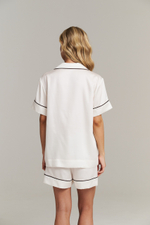 Пижамная блуза с кантом из тенселя