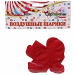Воздушные шары»Сердце» 12»/30см (набор 5 шт), красный