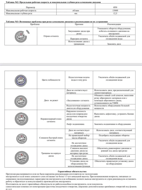 NearTile Диск алмазный 50 x 0,6 x 6; A150
