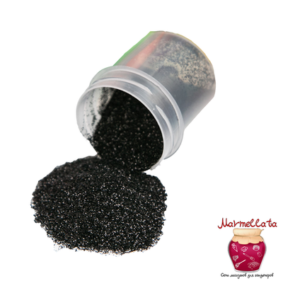 Блестки декоративные (Глиттер) черный, 10 г.