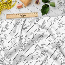 Ткань атлас силуэты полиэстера