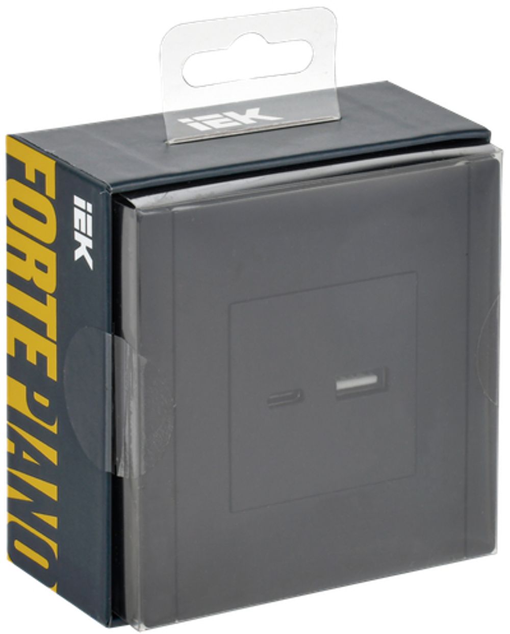 FORTE&PIANO Розетка USB A+C 3,1А FP150 черный IEK