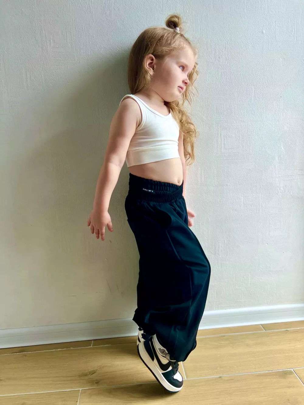 Брюки спортивные с двойной талией