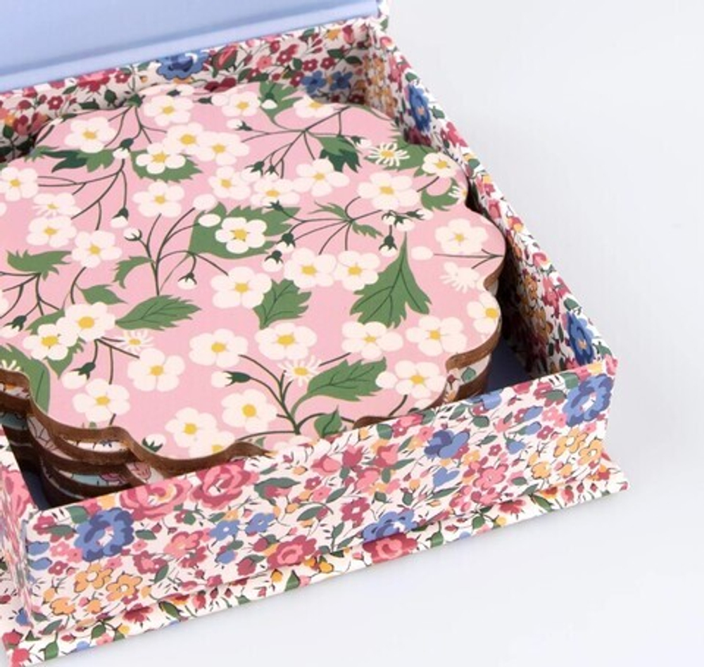 Подставки под стаканы многоразовые "Liberty", композитное дерево, 6 шт.