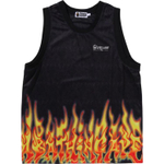 A Bathing Ape Flame Mesh Vest черный