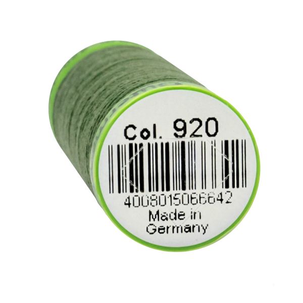 Нитки для тонких тканей Gutermann Extra Fine 150 (200 метров), 5 кат. | 920 защитный хаки