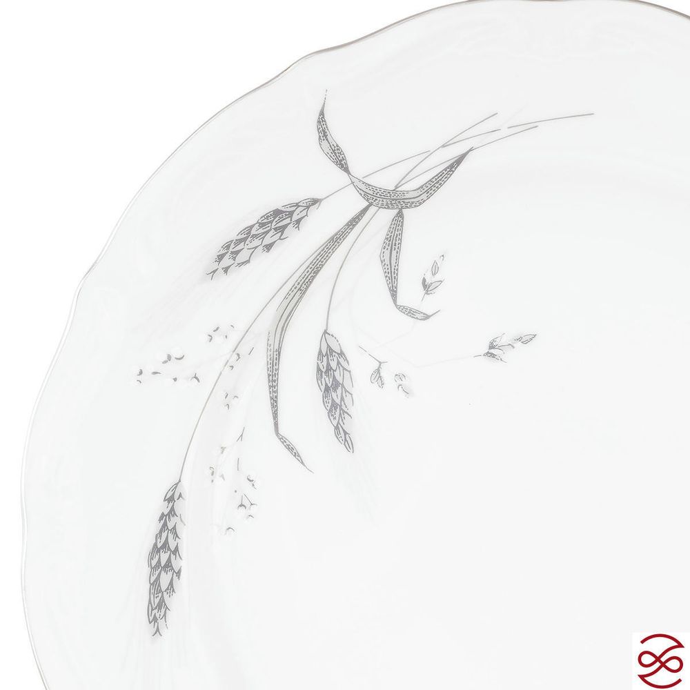 Набор плоских тарелок 25 см Repast Серебряные колосья (6 шт)