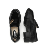 Кожаные мокасины Pollini - черный(SA10114H1FTA3)