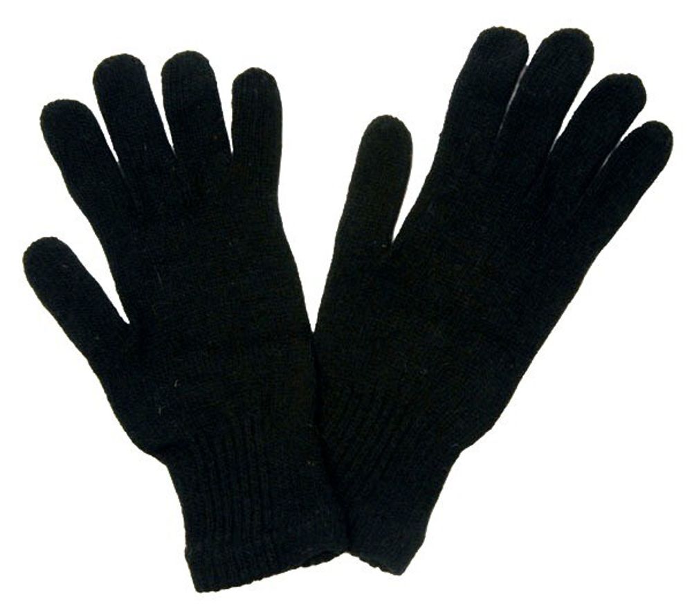Перчатки вязанные п/ш черные
