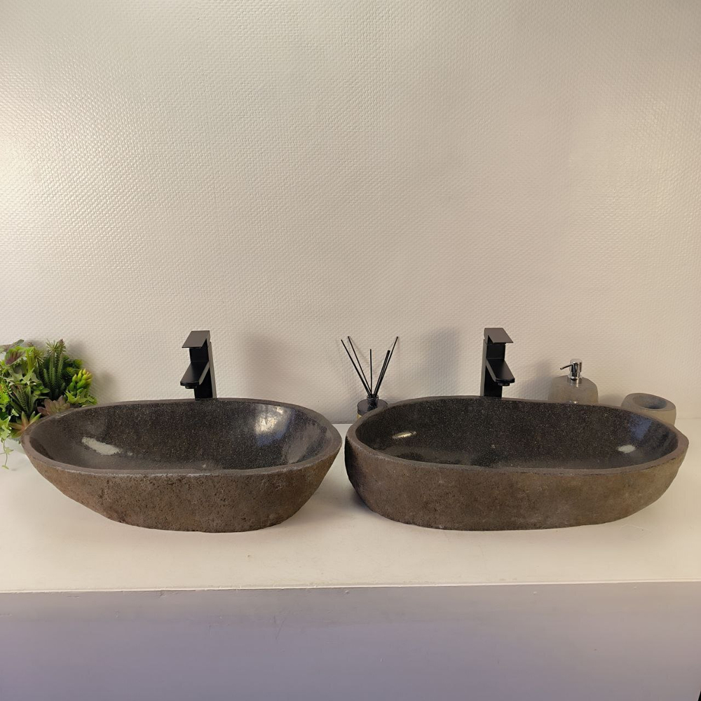 Раковина из речного камня ПАРА! RS-65333 67*33*15 0866