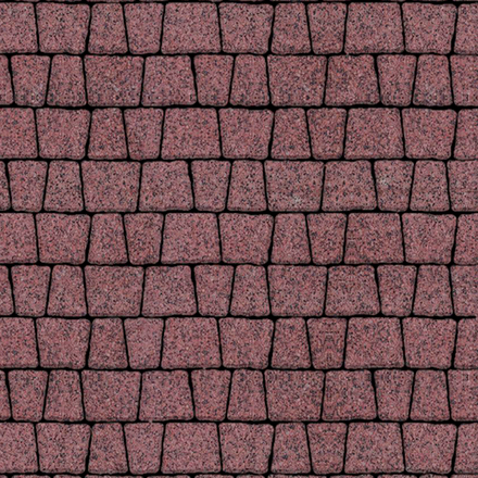 Тротуарная плитка АНТИК - Гранит+ Красный с черным, комплект из 5 видов плит