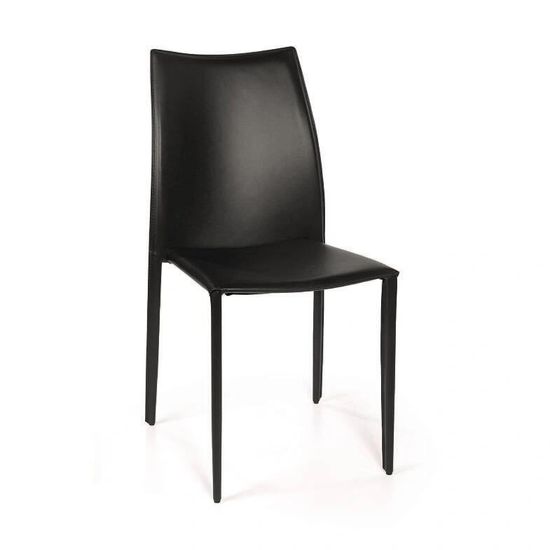 Стул Rolf, кожа черный
