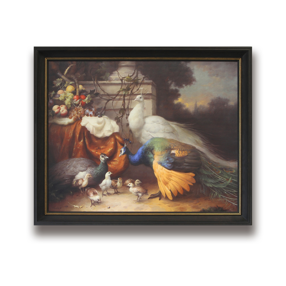 Павлины с птенцами