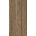 Paradyz Carrizo Wood - Ступень простая структурная с насечками 300x600