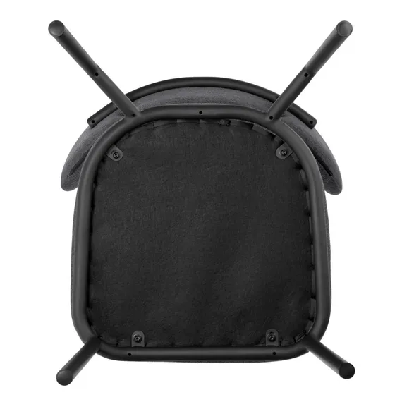 Стул Arvo серый шенилл с черными ножками