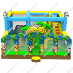 Коммерческий надувной батут "Законы джунглей макси"