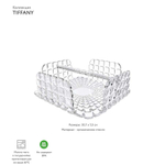 Салфетница квадратная tiffany, прозрачная