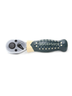 Трещотка реверсивная короткая с резиновой ручкой 1/2"(L-170мм 72зуб) Rock FORCE RF-802419  RF-802419