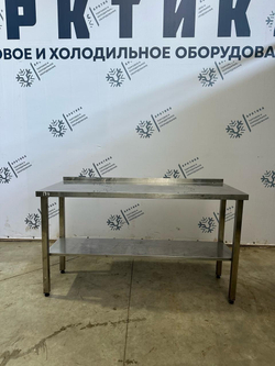 Стол из нержавеющей стали 1000х600х860 (основание нержавеющая сталь профиль 4х4)