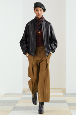 ZARA КОЖАНЫЙ БОМБЕР, ТЕМНО-СЛИВОВЫЙ