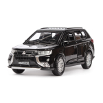 Модель ин. мет. "Mitsubishi Outlander" 12см, открыв. двери, черный в коробка OUTLANDER-BK (Технопарк)
